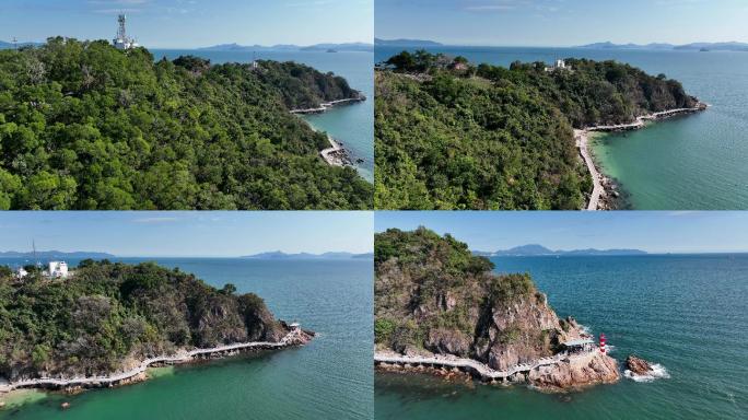 山海风光-滨海旅游-深圳盐田滨海栈道4K