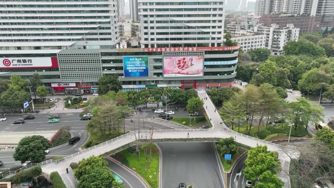 航拍广州大道天河北路段（御3）