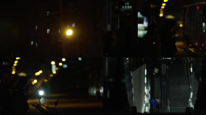 北京的深夜，无人街道，寂静城市，街景