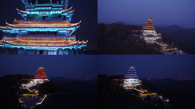 琅琊阁，滁州琅琊山夜景