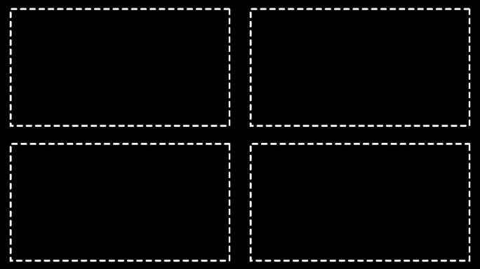 长方形虚线边框流动轨迹滚动循环mg元素