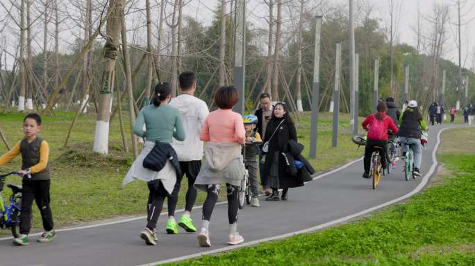 天府绿道跑步4k