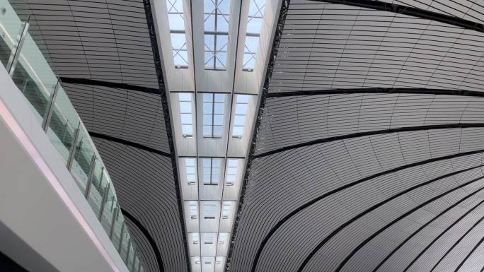 北京大兴机场网格状钢结构机场建筑