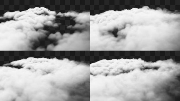 白云流动全息特效通道素材19A6