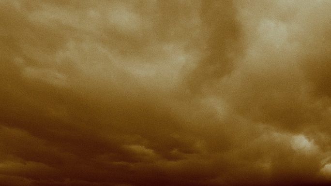 【HD天空】昏黄风暴极端沙尘天气黄沙漫天