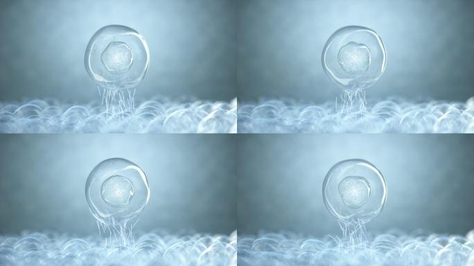 抽象吸取肌肤细胞垃圾美容护肤产品动态素材