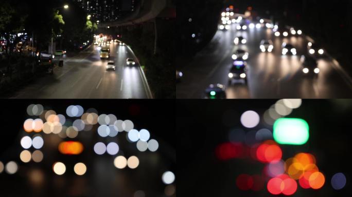 夜晚马路 霓虹城市8K