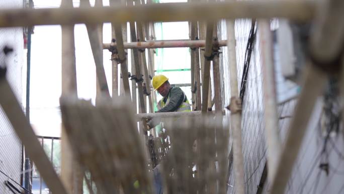 小区改造防护搭建+已调色