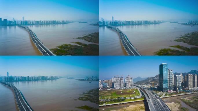 温州瓯越大桥延时摄影4K