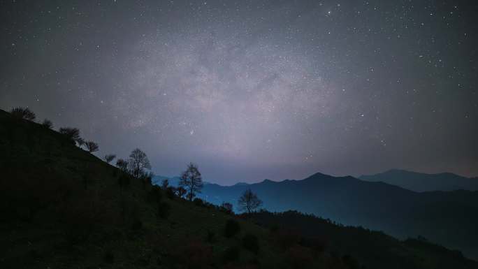 【4k】黄山梅花银河延时