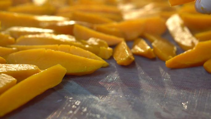红薯地瓜干制作切蒸红薯食品制作过程
