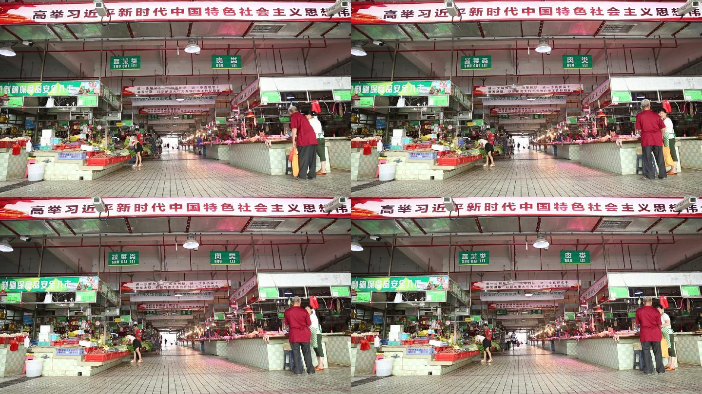 深圳光明农贸市场空镜头