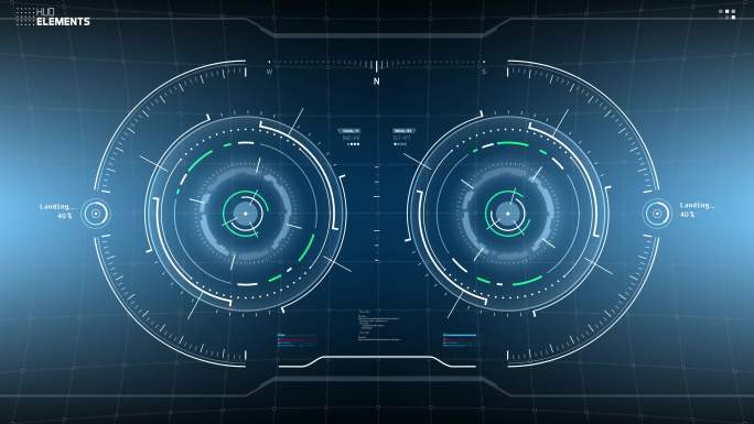 4K科技感hud全息界面