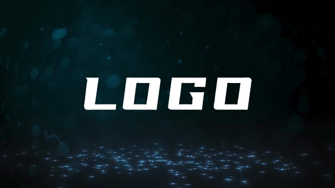 高清科幻科技闪电LOGO商标展示模板