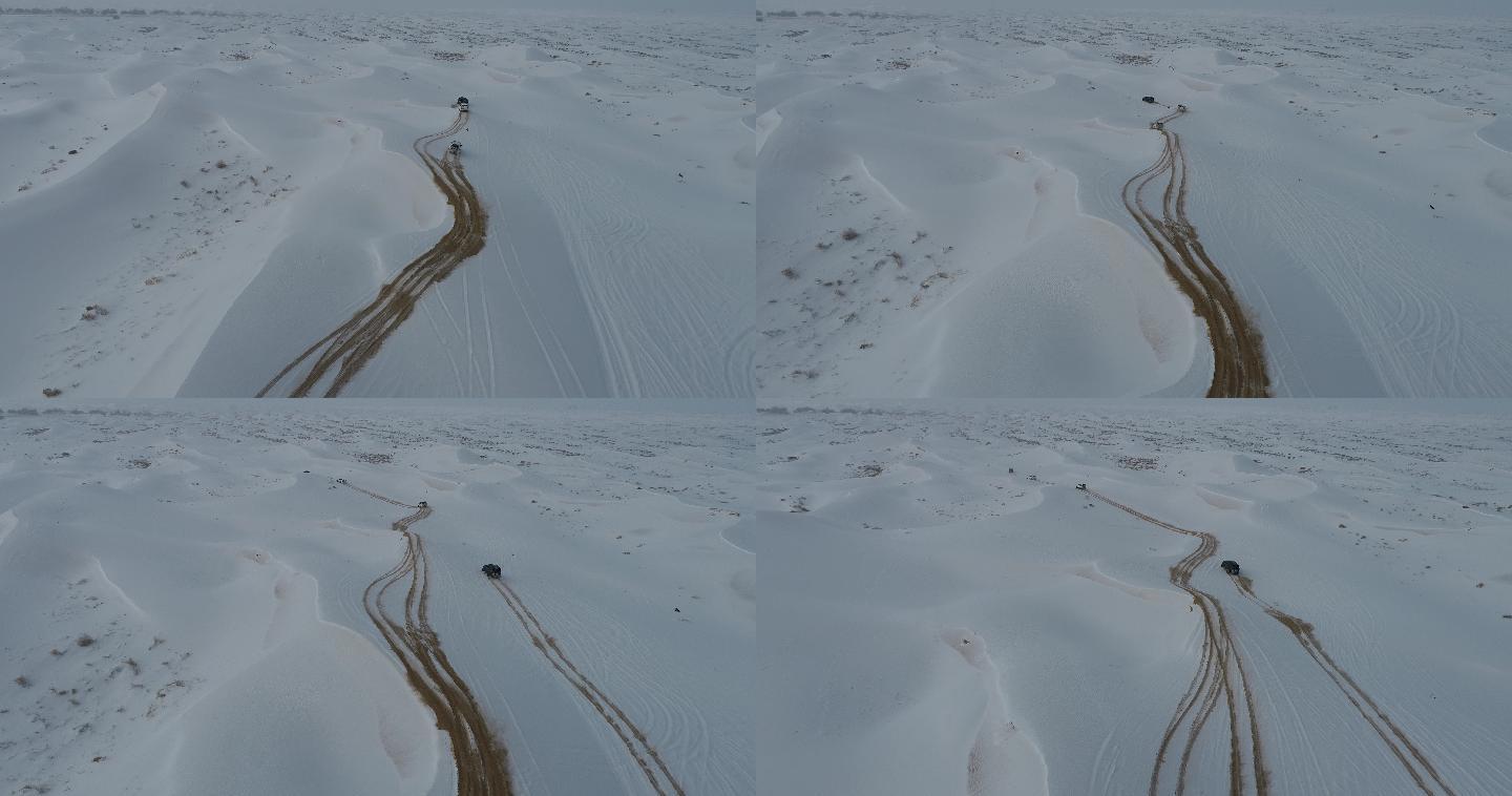 雪中穿越 大沙漠