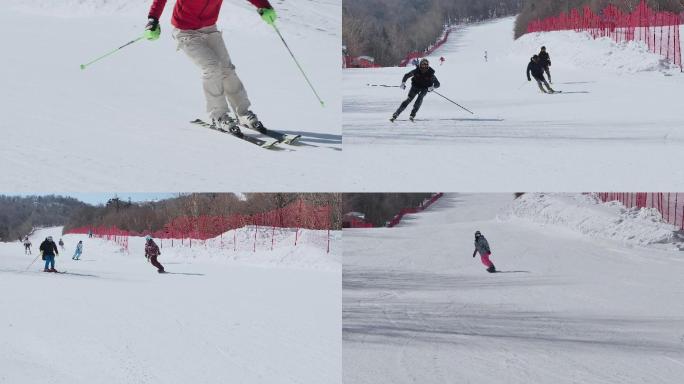 越野自由式滑雪冬奥会滑雪升格高帧镜头
