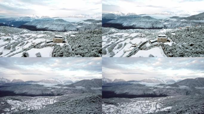 香格里拉德钦即下山白马雪山 白雪茫茫