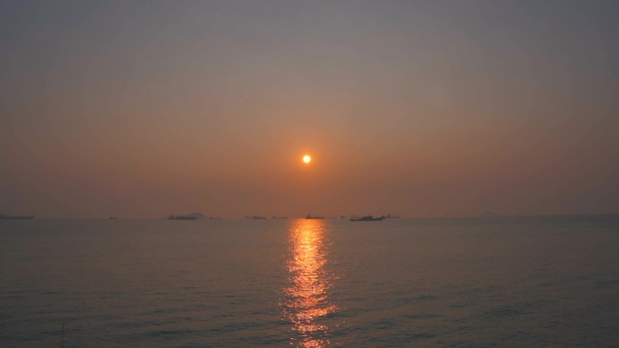 大海海平线日落日出夕阳唯美浪漫视频素材