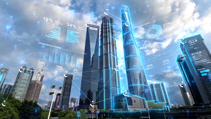 科技城市元素AE模板