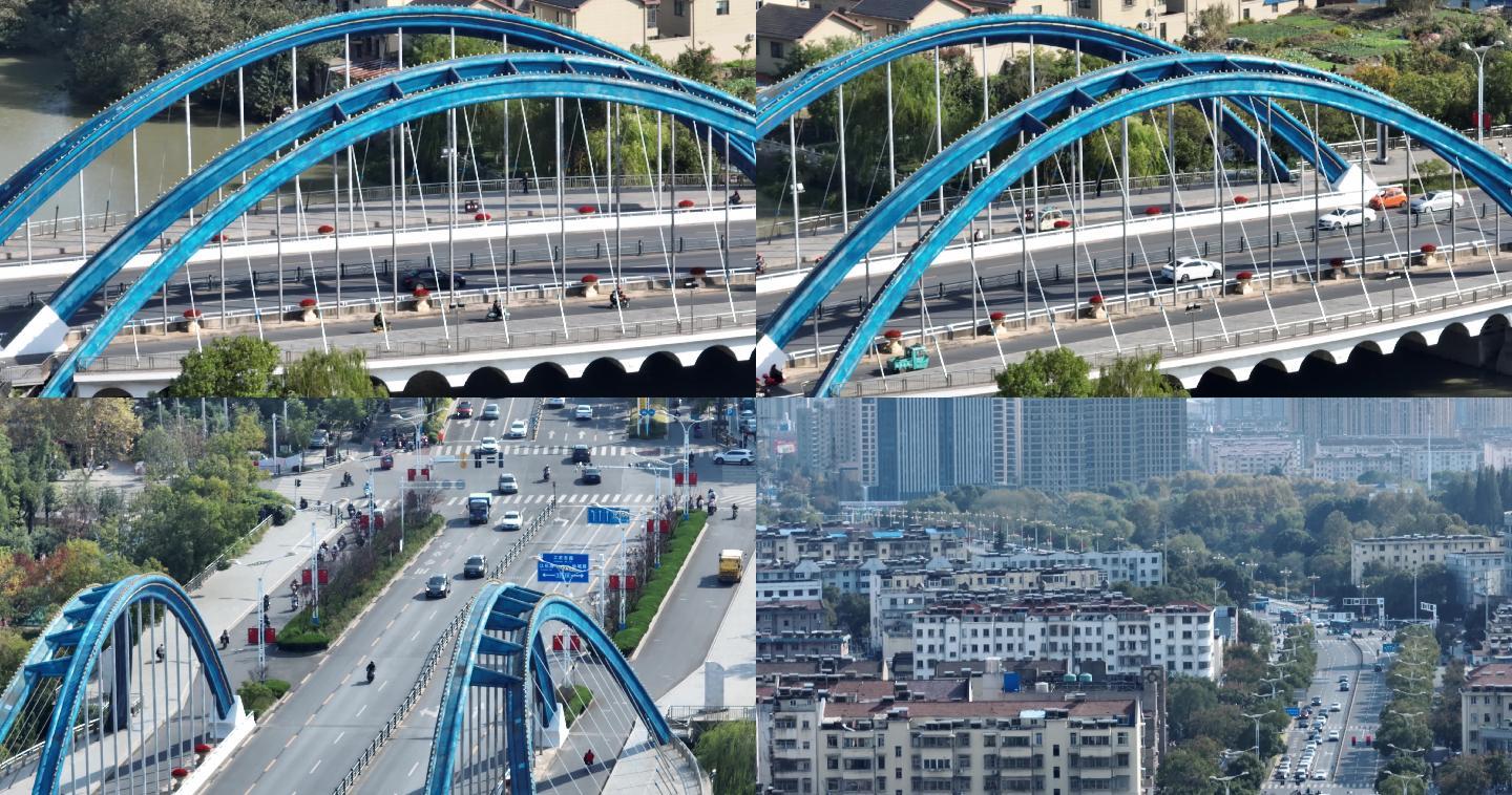 城市中的桥梁和行人交通