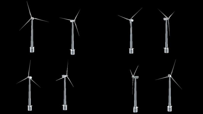 风力发电机视频素材