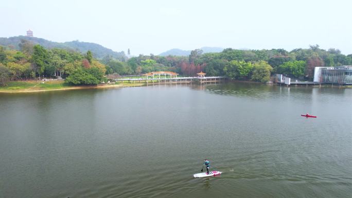 广州鹿湖公园航拍