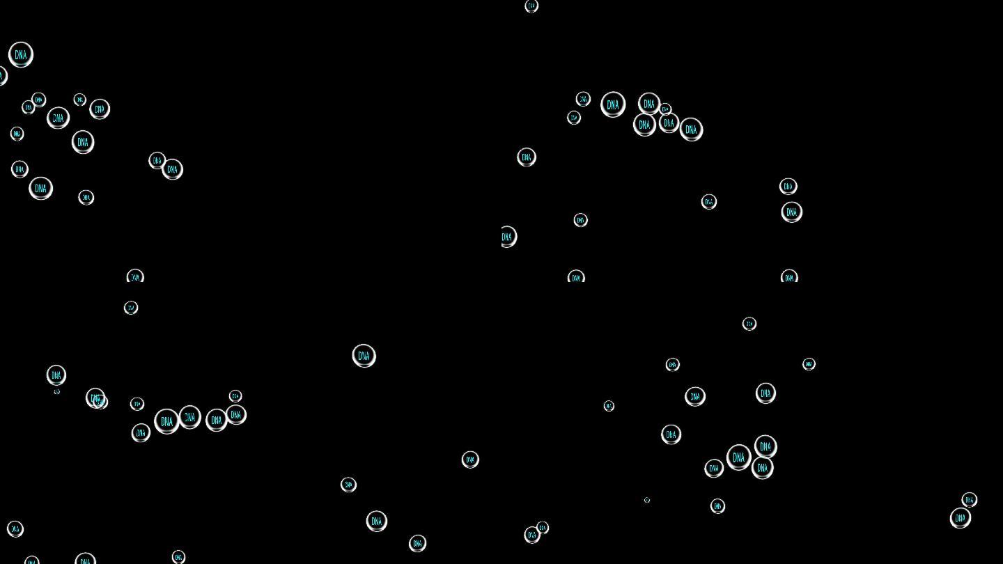 DNA气泡泡泡泡沫横向运动AE模版