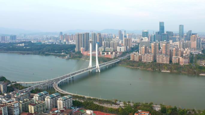 【4K超清】惠州航拍西湖合生桥康帝富力