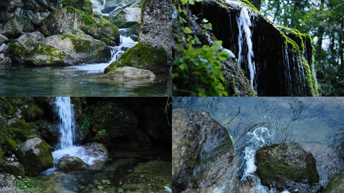 溪流小溪流水山泉水溪水