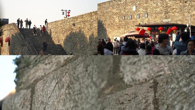 城墙 南京 游客 解放门