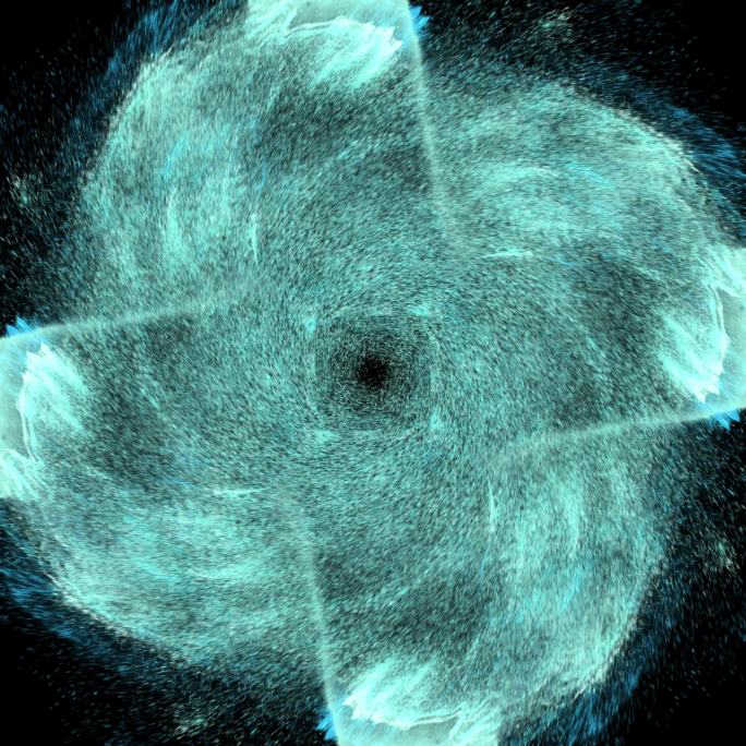 粒子扩散转场旋涡风沙消散花瓣冰雪