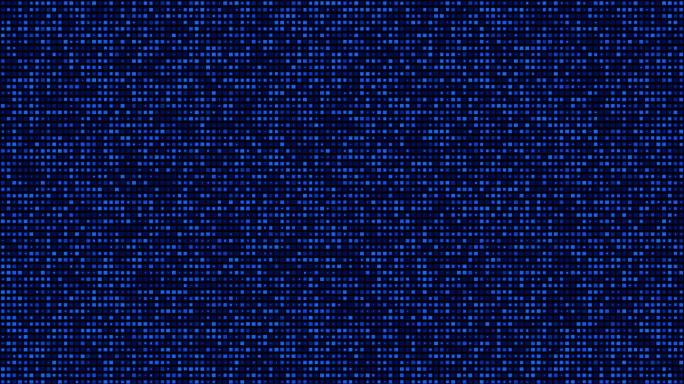 4K蓝色方块方格动画无缝循环