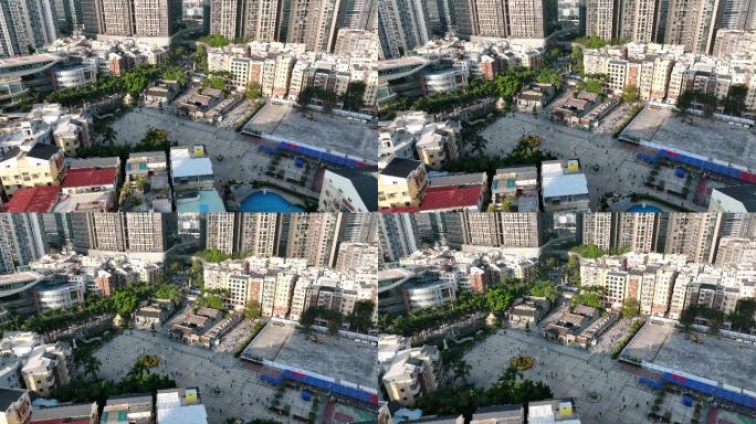 深圳市福田区下沙社区文化广场航拍