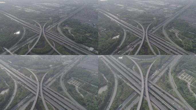 4K原素材-上海绕城高速、申嘉湖高速公路