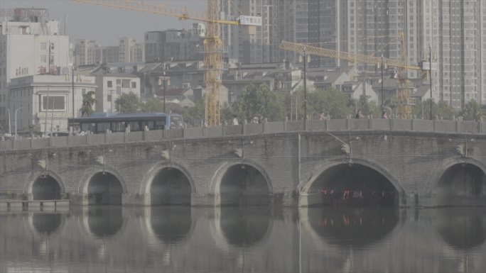 荆州古城 护城河风景