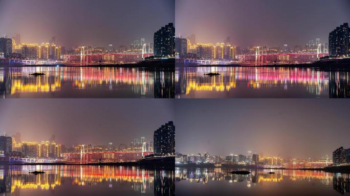 重庆巴滨路鹅公岩夜景