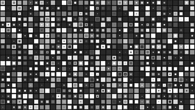 4K黑白方块大方格动画无缝循环