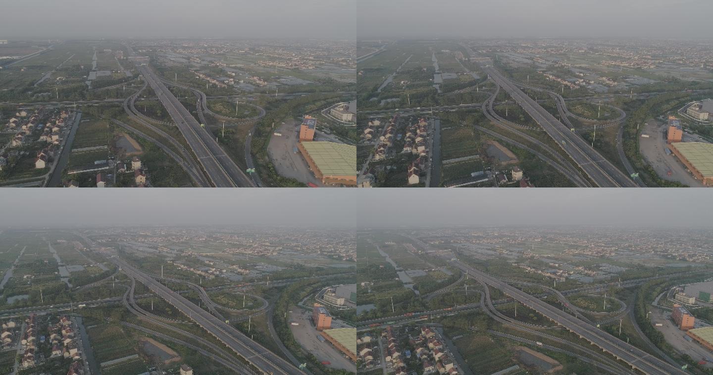 4K原素材-上海绕城高速、申嘉湖高速公路