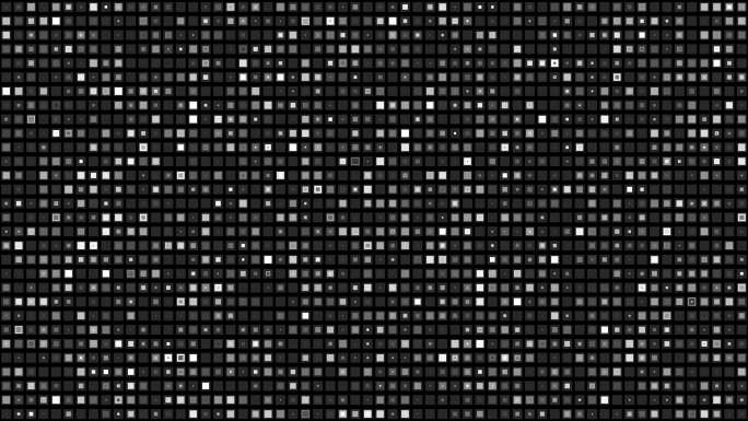 4K黑白方块方格动画无缝循环