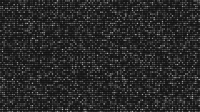 4K黑白方块方格动画无缝循环