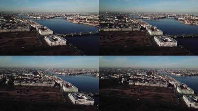 俄罗斯伏尔加河河畔城市大桥