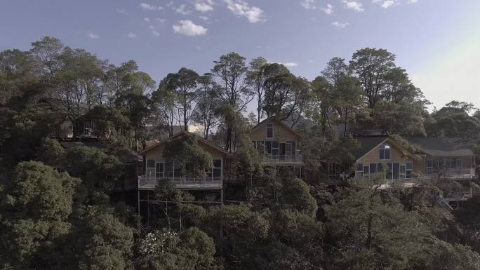 森林高端树屋、民宿、航拍 4K 无损格式