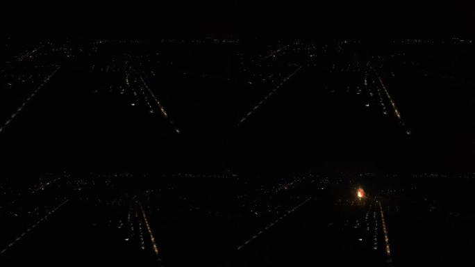 【4K原创】春节过年除夕夜的烟花4K航拍