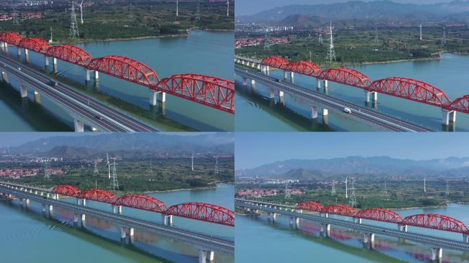 风电 高铁桥 铁路桥航拍 新能源 城市2