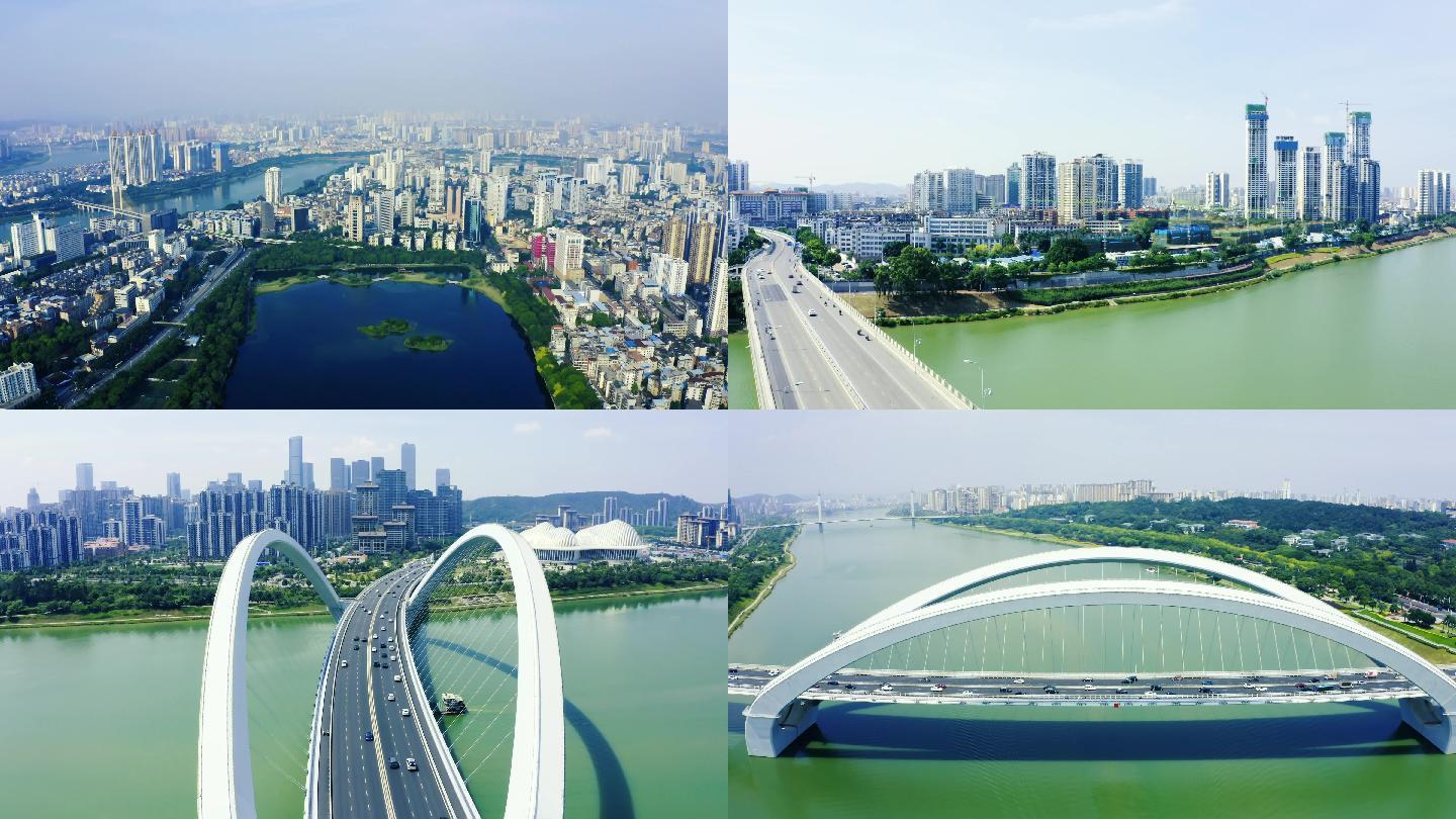 广西南宁大桥航运城市发展生态文明