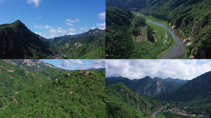 航拍山川 大自然山脉 山水风景