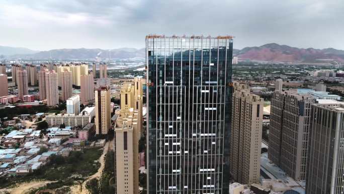 4K航拍兰州中心大厦