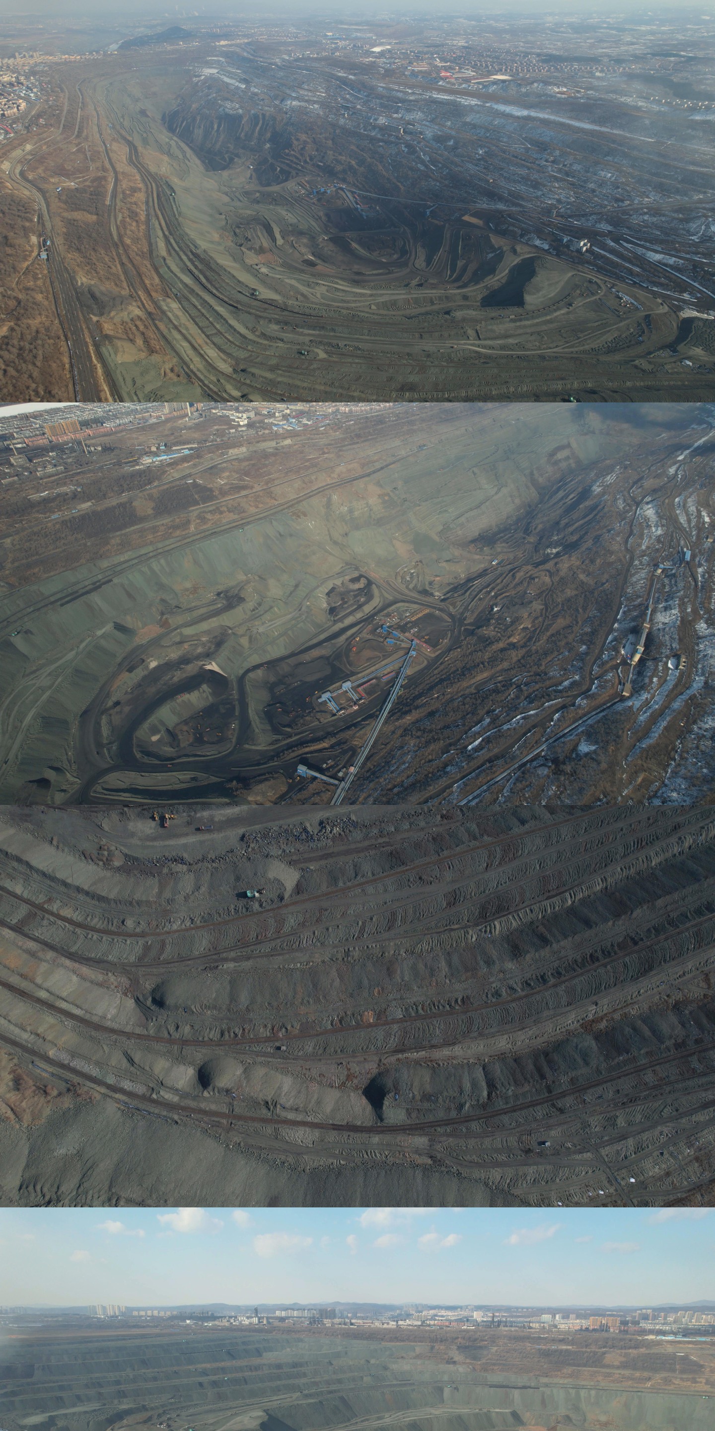 煤、煤炭、露天煤矿、煤矿开采、矿坑、矿产