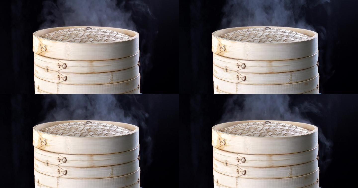 冒着热气的笼屉