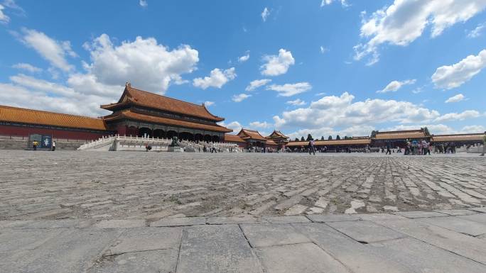 北京故宫太和殿广场延时